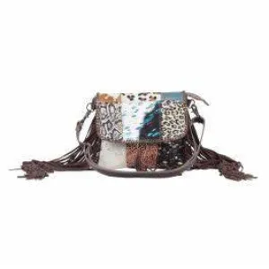 Ultrachic canvas & hairon bag