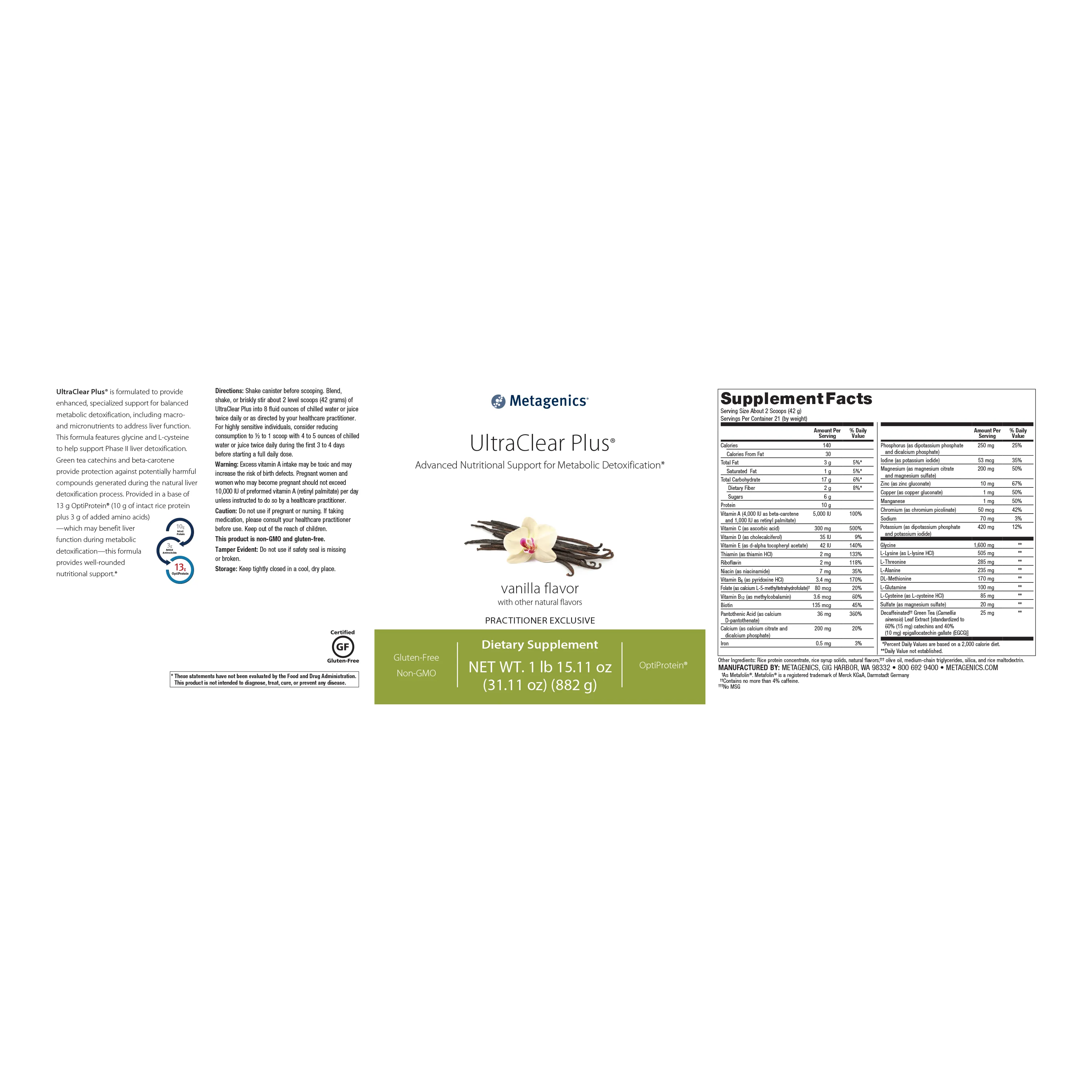 UltraClear® Plus <br>Advanced Nutritional Support for Metabolic Detoxification*