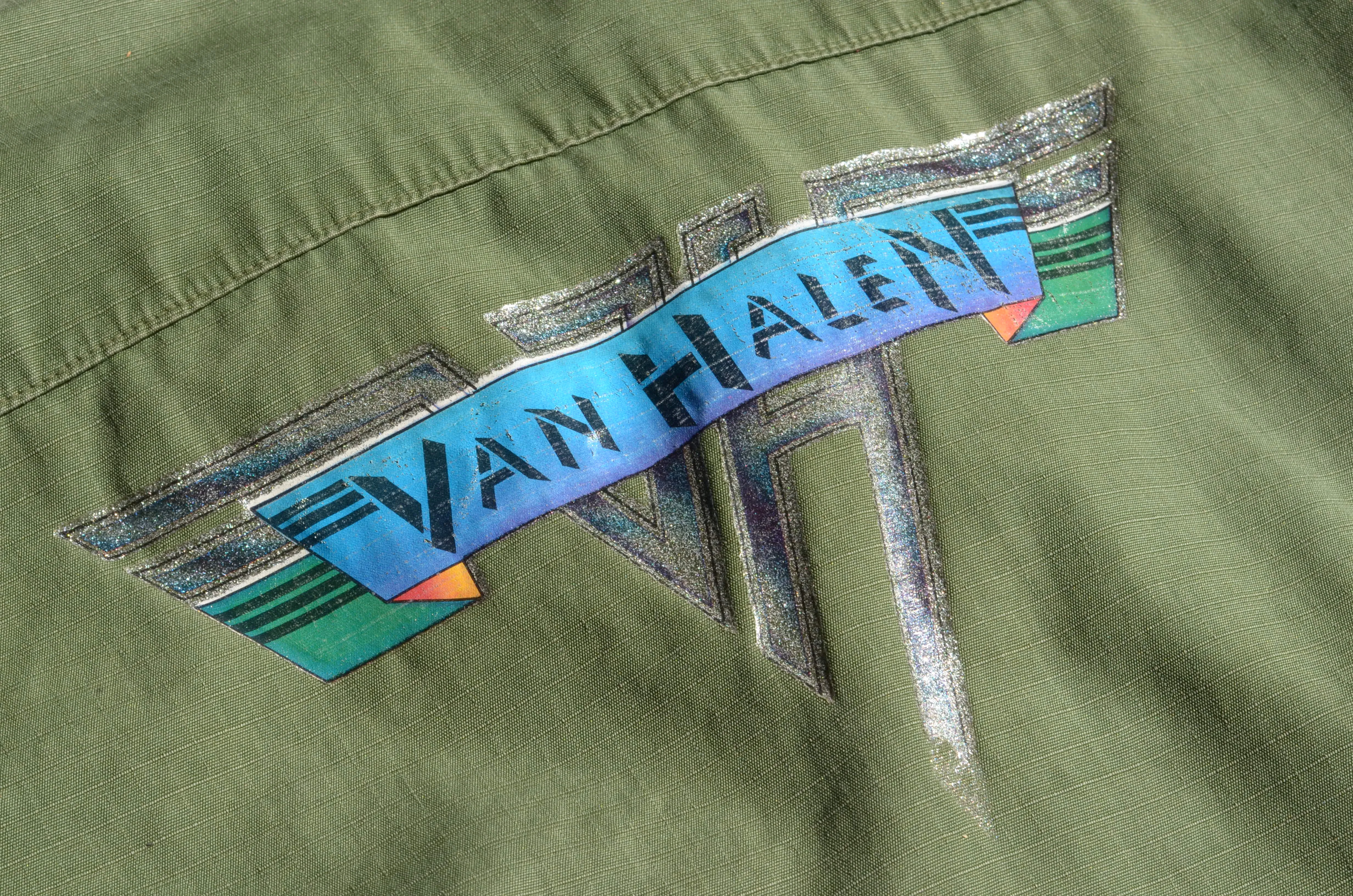 U.S. Military - Jungle Fatigue Jacket 4th Type with Van Halen Print
