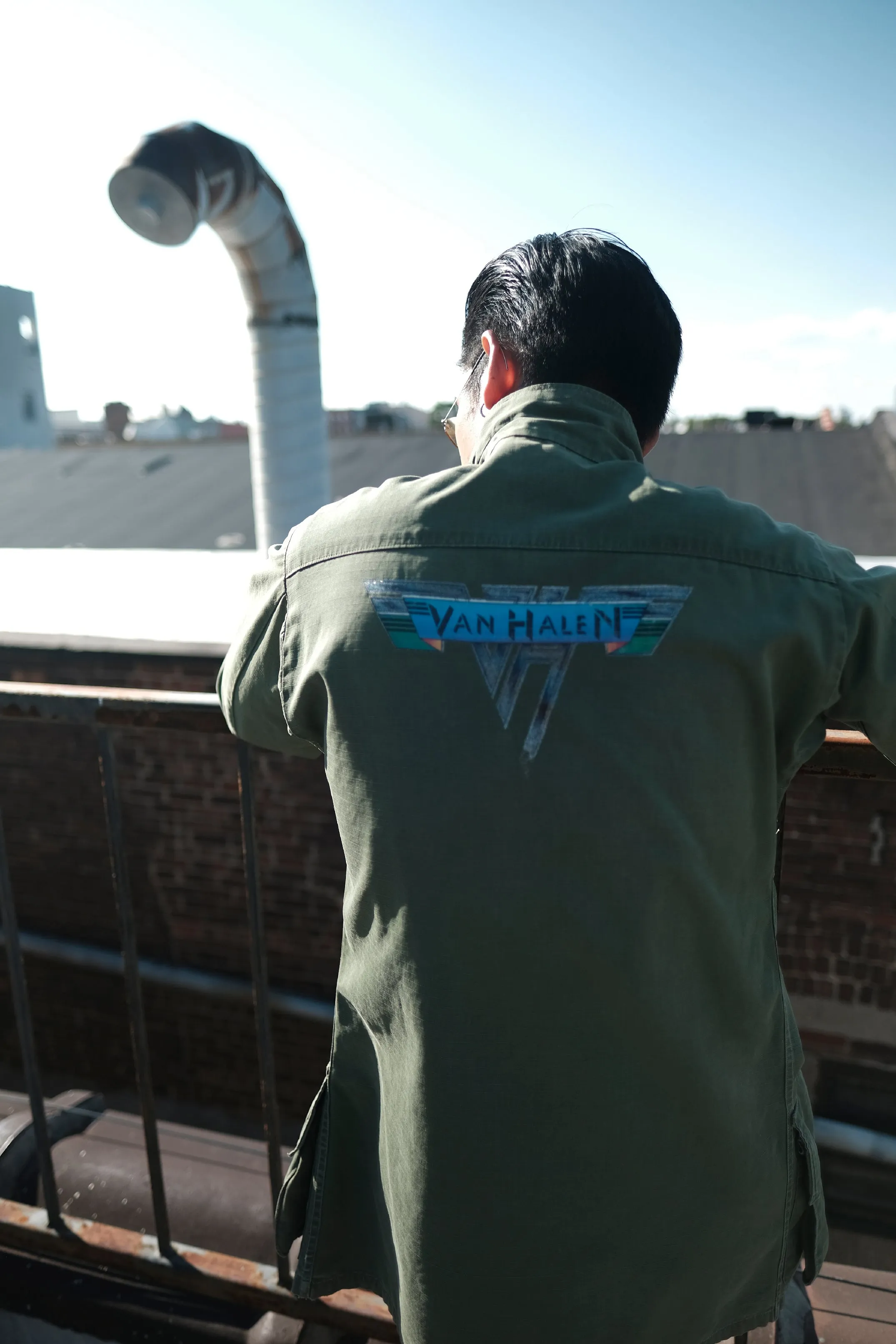 U.S. Military - Jungle Fatigue Jacket 4th Type with Van Halen Print