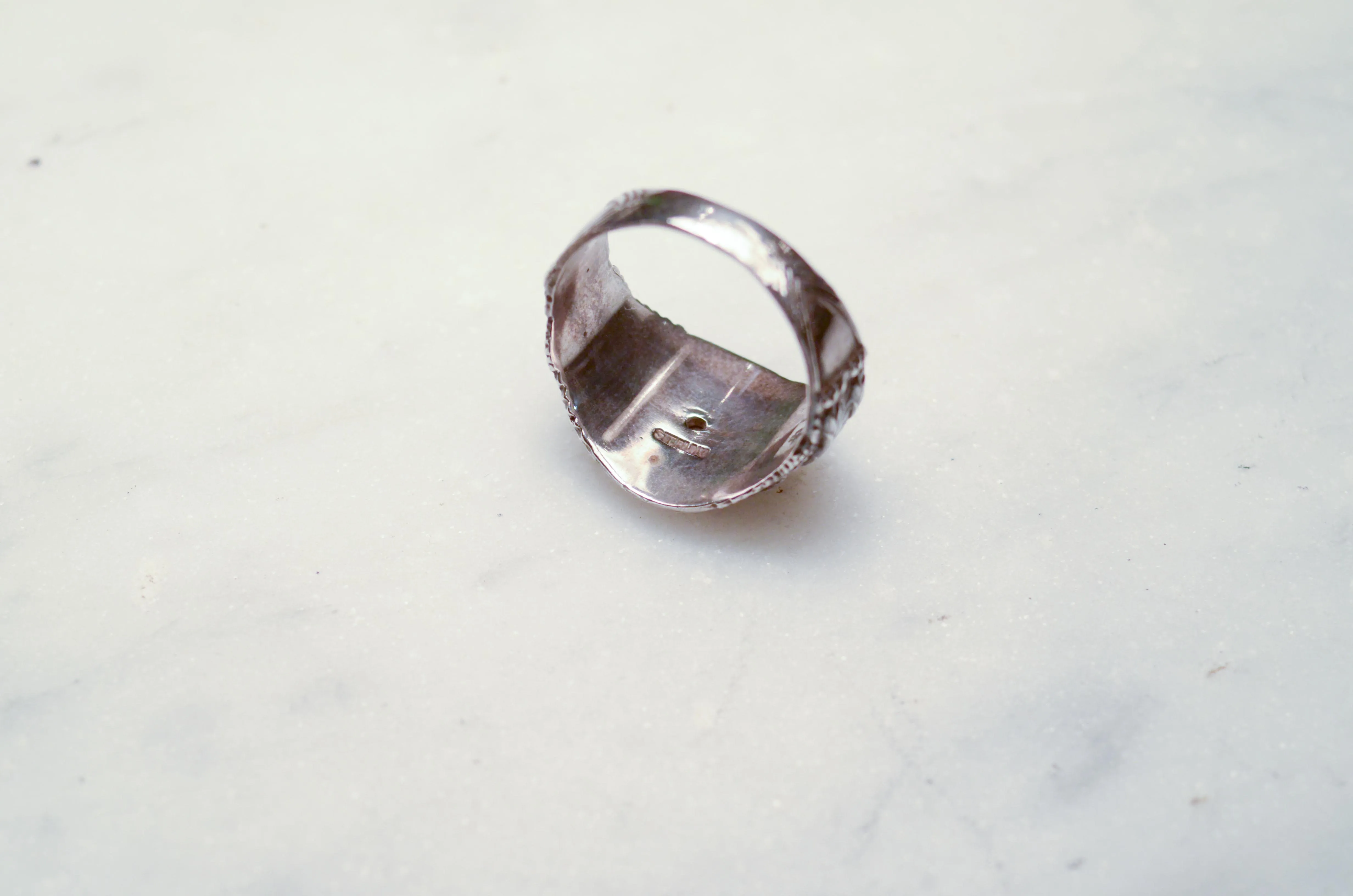 USMC Sterling Silver Signet Ring