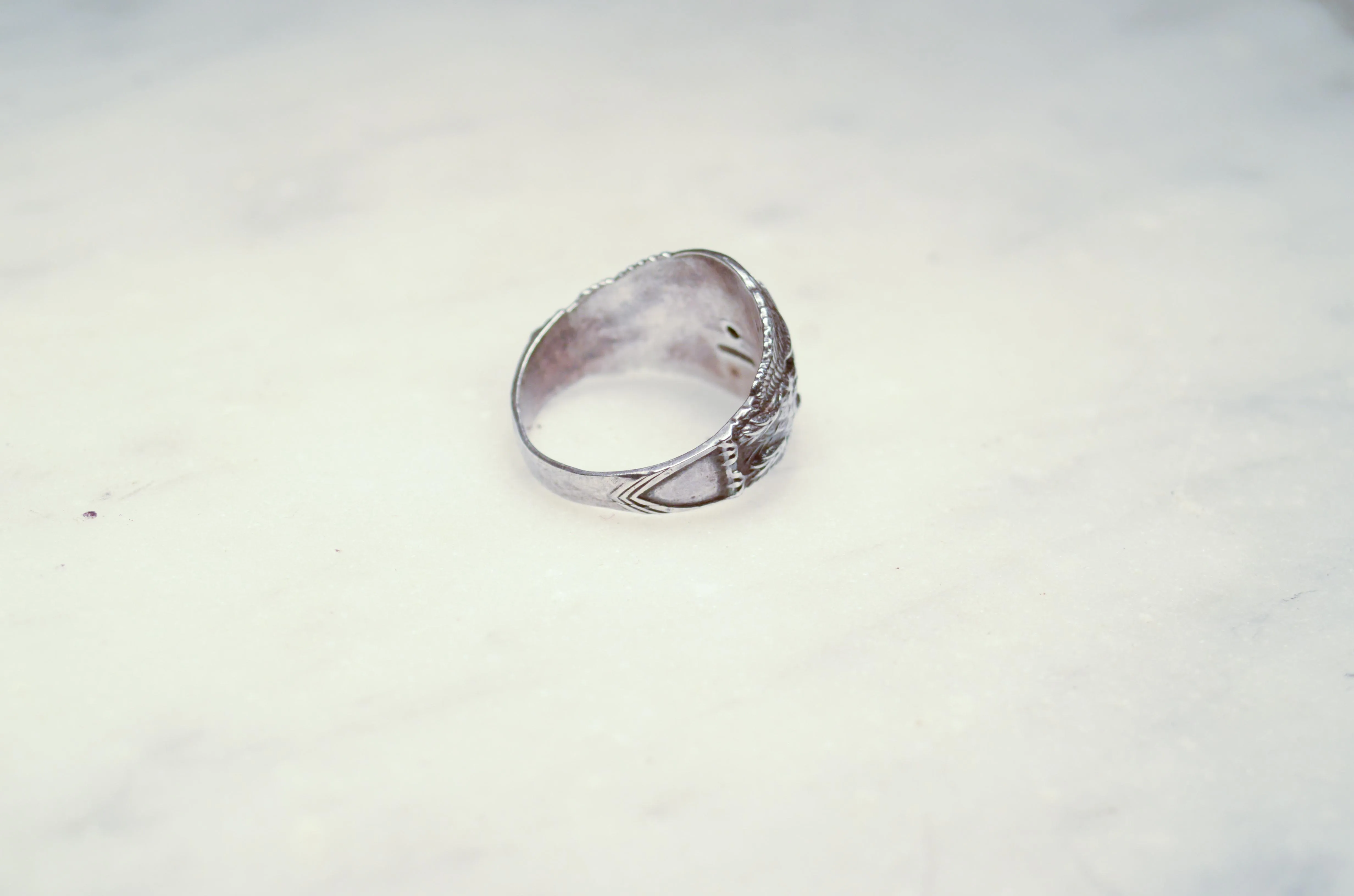 USMC Sterling Silver Signet Ring