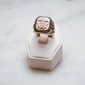 USN Sterling Silver Signet Ring