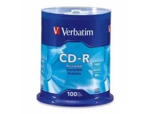 Verbatim 94554 Disco Compacto Cd R 7 52 X 80min 700mb C/100