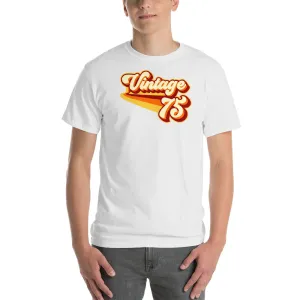 Vintage 1975 Warm Retro Lines CLASSIC FIT Unisex Short-Sleeve T-Shirt