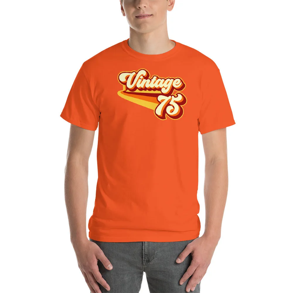Vintage 1975 Warm Retro Lines CLASSIC FIT Unisex Short-Sleeve T-Shirt