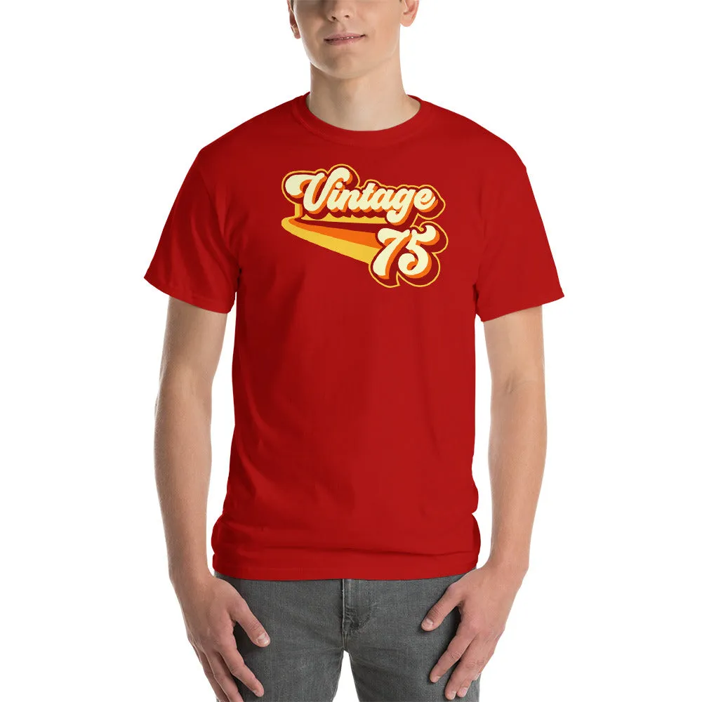 Vintage 1975 Warm Retro Lines CLASSIC FIT Unisex Short-Sleeve T-Shirt