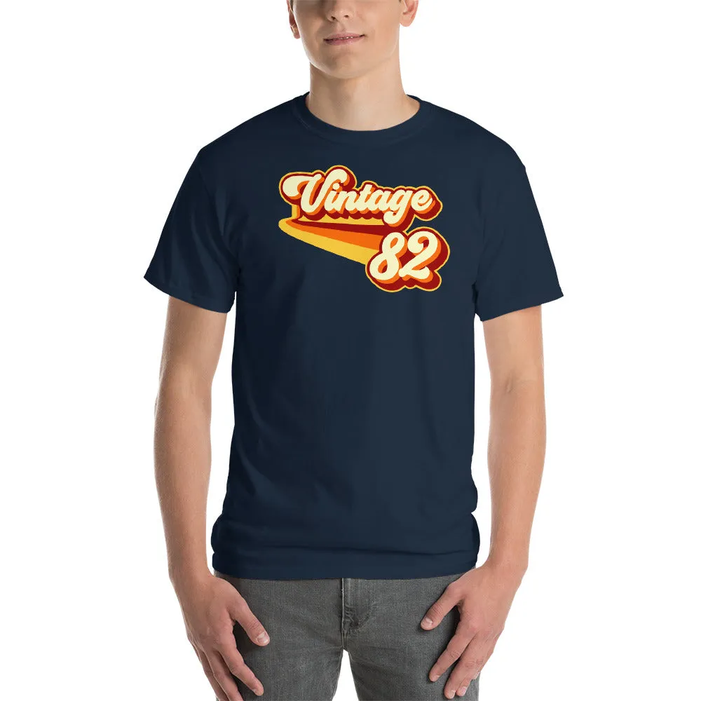 Vintage 1982 Warm Retro Lines CLASSIC FIT Short-Sleeve T-Shirt