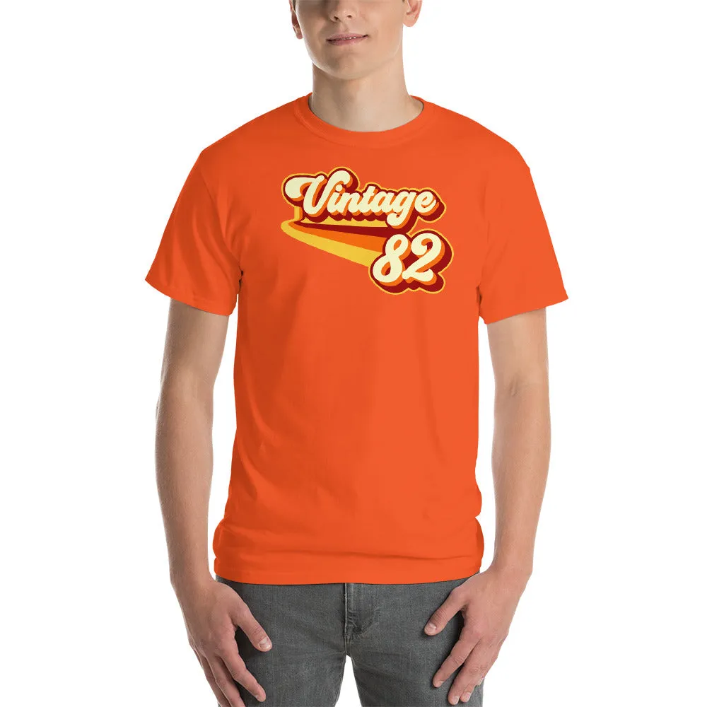 Vintage 1982 Warm Retro Lines CLASSIC FIT Short-Sleeve T-Shirt