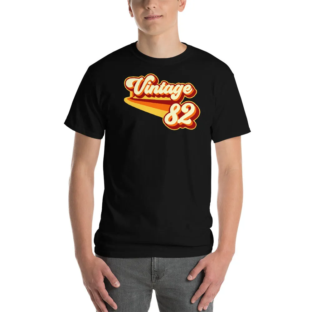 Vintage 1982 Warm Retro Lines CLASSIC FIT Short-Sleeve T-Shirt