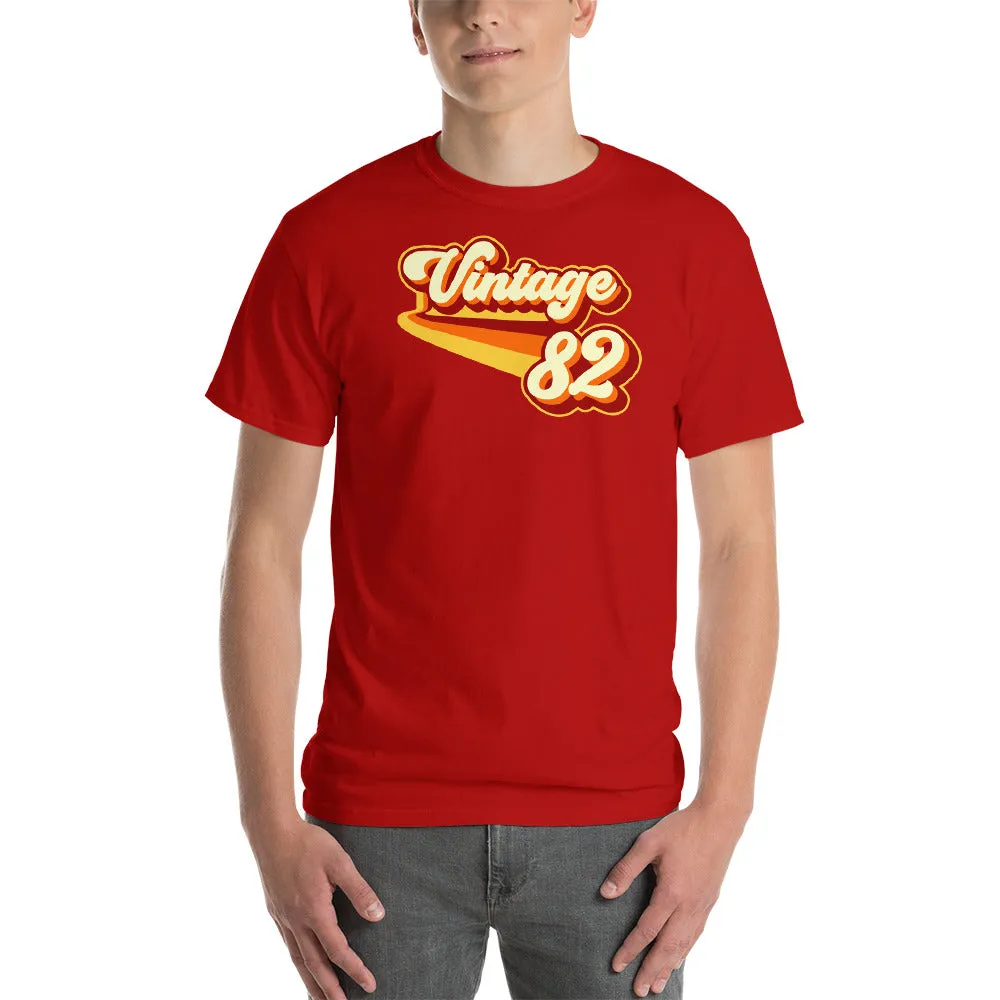 Vintage 1982 Warm Retro Lines CLASSIC FIT Short-Sleeve T-Shirt