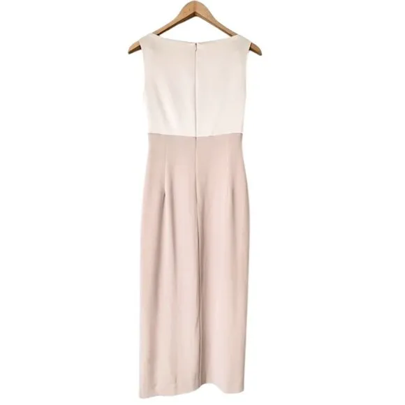 Vintage Tahari Long Evening Gown Dress Soft Pink Elegant Wedding Guest Size 6