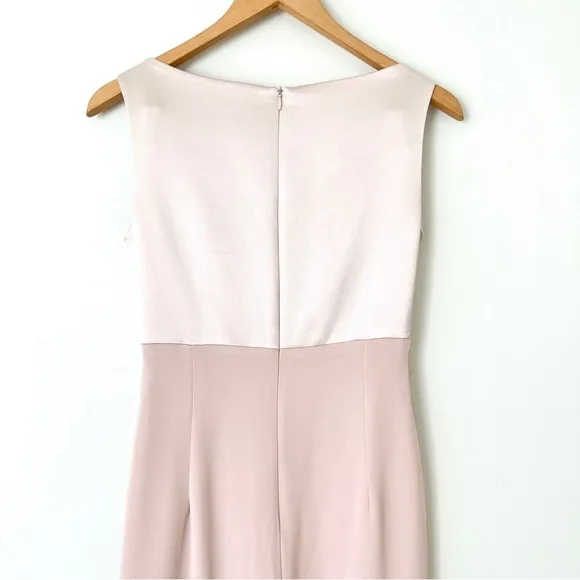 Vintage Tahari Long Evening Gown Dress Soft Pink Elegant Wedding Guest Size 6