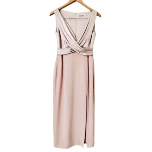 Vintage Tahari Long Evening Gown Dress Soft Pink Elegant Wedding Guest Size 6