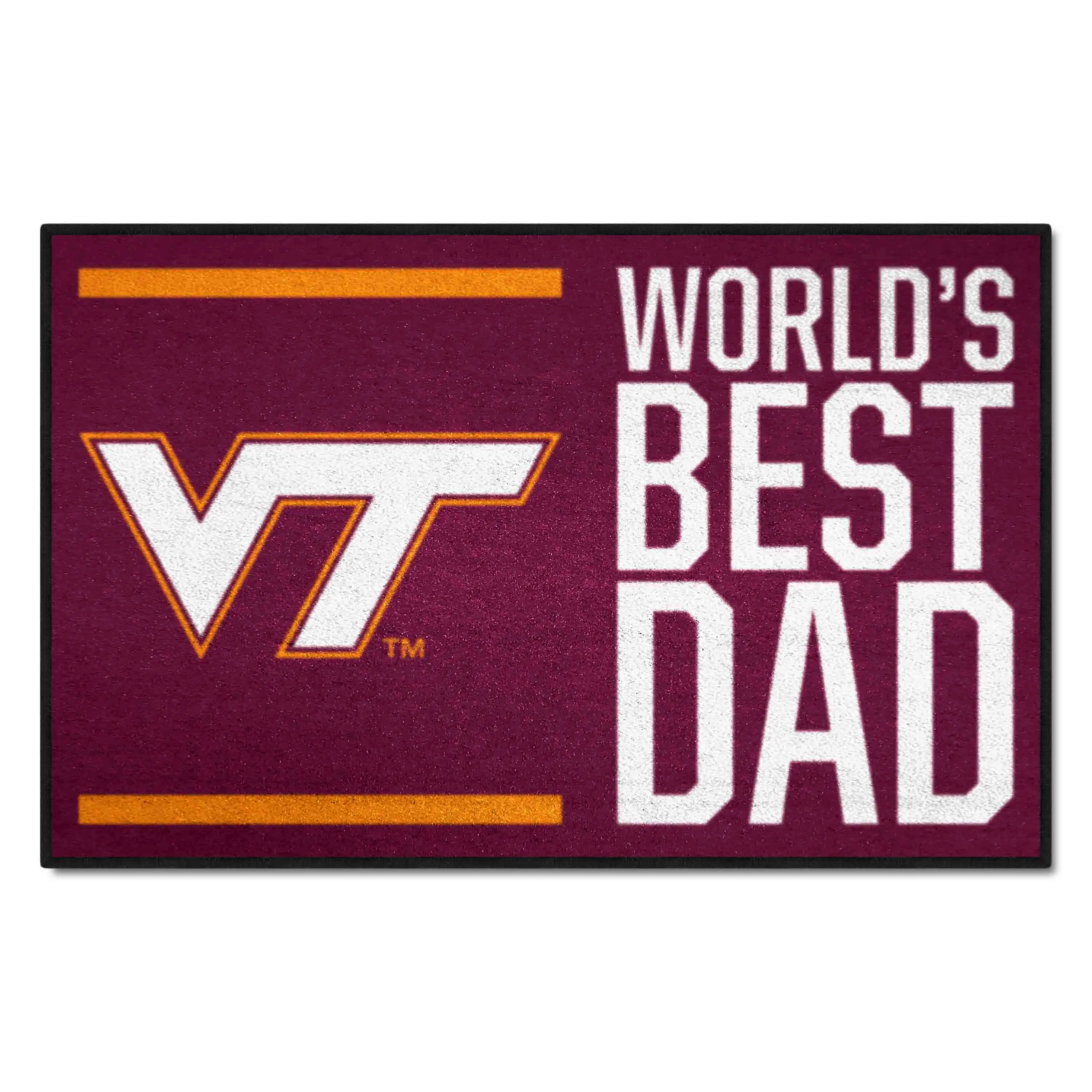 Virginia Tech Starter Mat - World's Best Dad