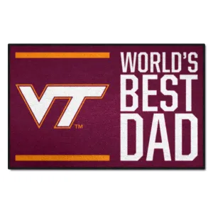 Virginia Tech Starter Mat - World's Best Dad