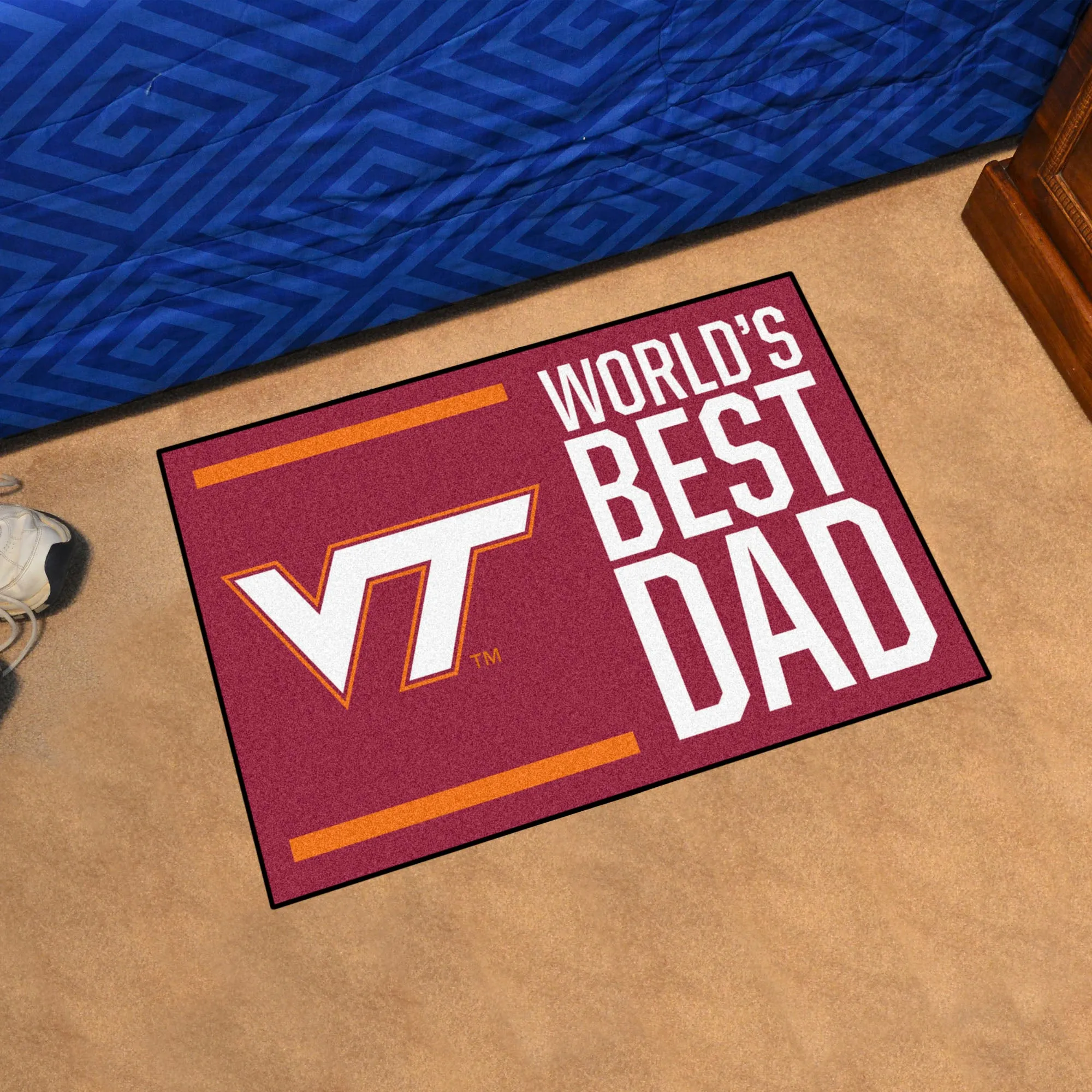 Virginia Tech Starter Mat - World's Best Dad