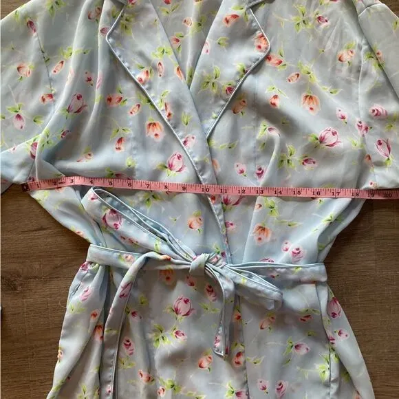 VSX Sheer Floral Robe EUC