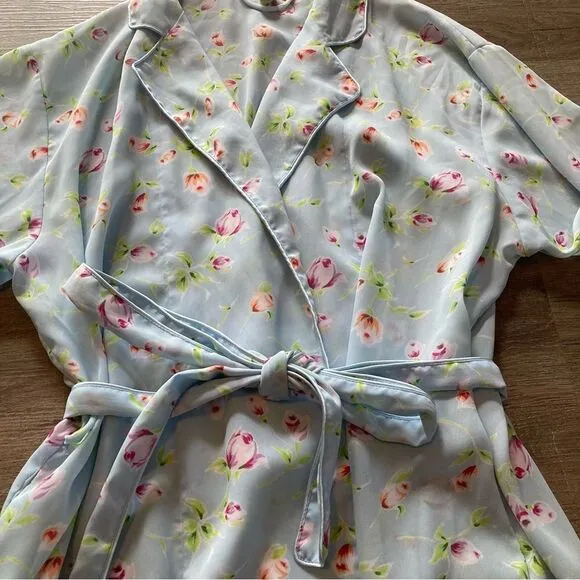 VSX Sheer Floral Robe EUC