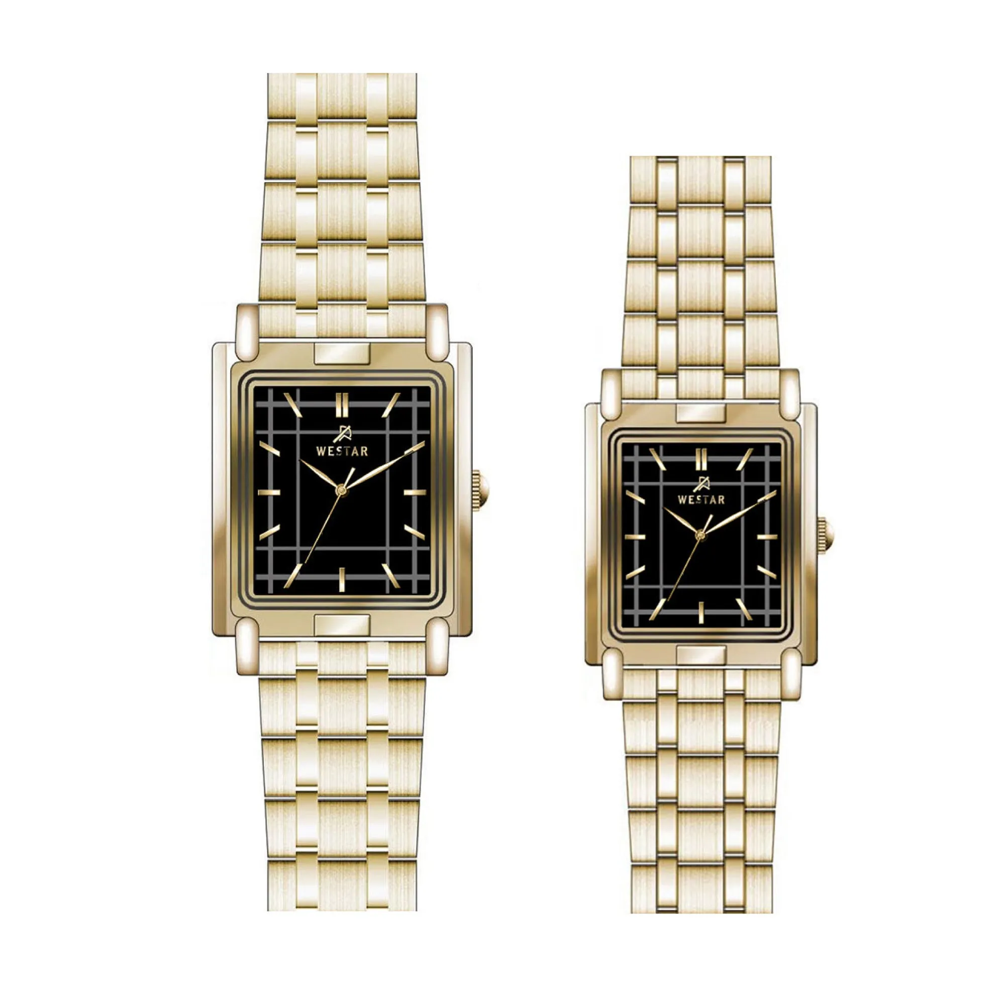 Westar Couple Watch EX7591GPN103 & EX6591GPN103