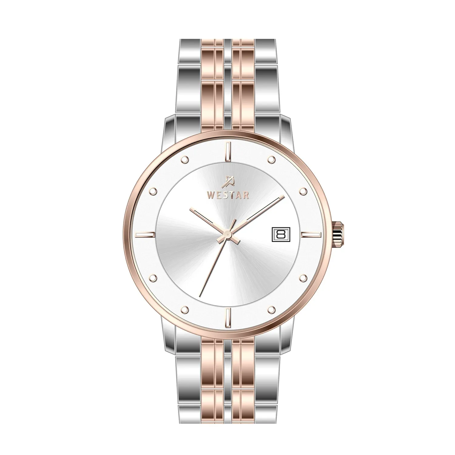 Westar Profile Gents 40 mm Silver Dial Quartz Watch - 50256SPN607