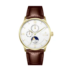 Westar Profile Multifunction Gents 40 mm White Dial Quartz Watch - 50253GPN121