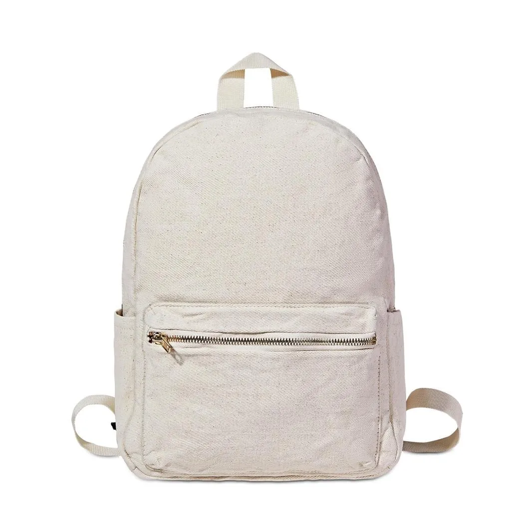 White Denim Backpack