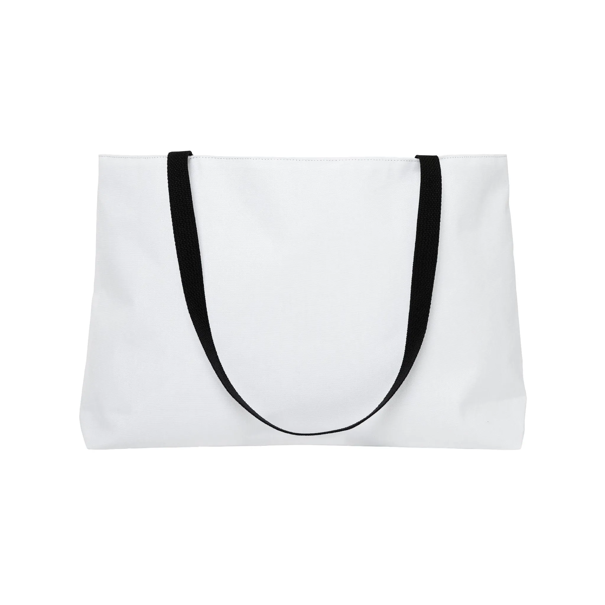 White Weekender Tote Bag - Rebecca Zanetti Teal Logo