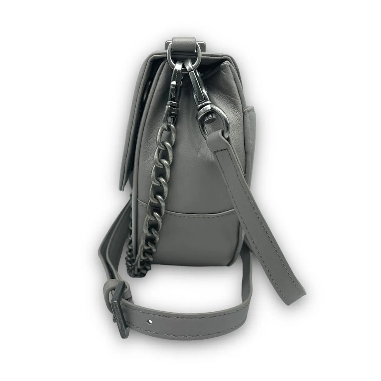 Women's Legend Leather Chain Detail Crossbody Purse