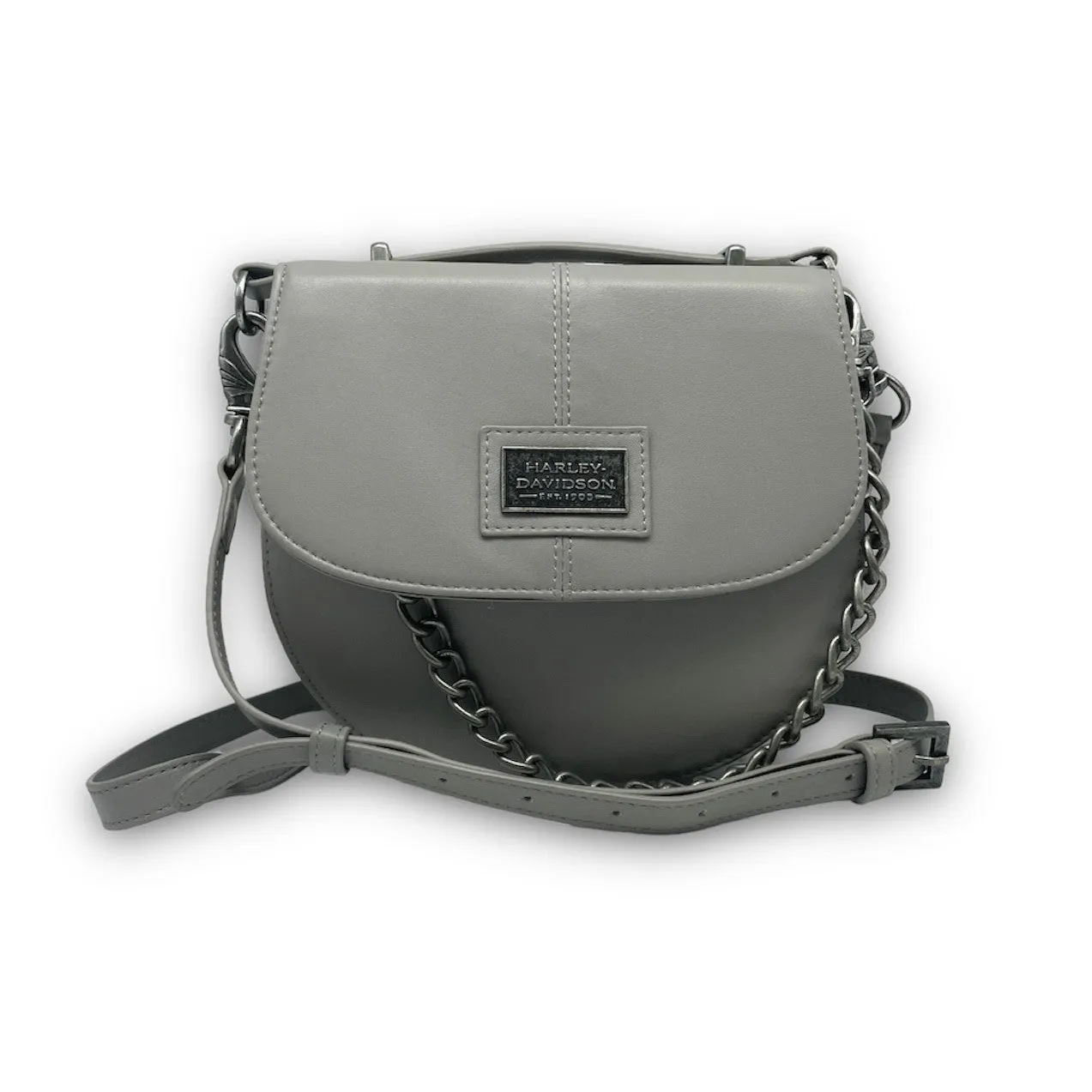 Women's Legend Leather Chain Detail Crossbody Purse
