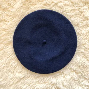 Wool Beret Navy
