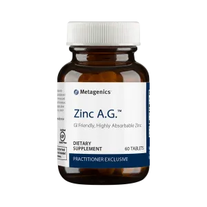 Zinc A.G.™ <br>GI Friendly, Highly Absorbable Zinc