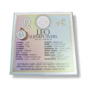Zodiac Affirmation Card Leo