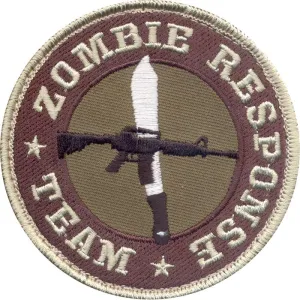 Zombie Response Team Circle Patch - Hook Back - 3.25"